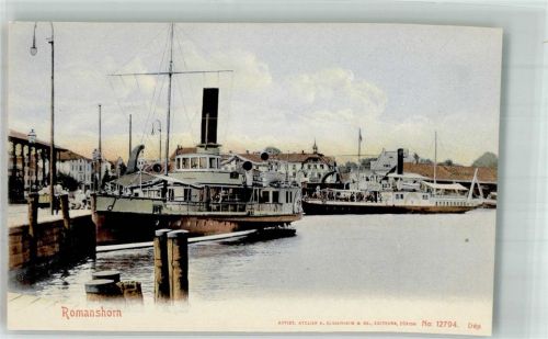 8590 Romanshorn Foto AK Hafen