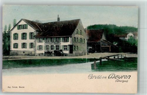 8576 Mauren TG 1914 Foto AK Gasthaus zum Ochsen