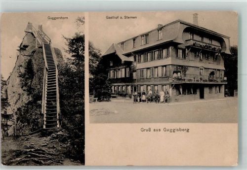 3158 Guggisberg Foto AK Gasthaus zum Sternen Guggershorn