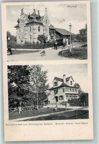 9403 Goldach 1907 Foto AK Gasthaus zum Ochsengarten