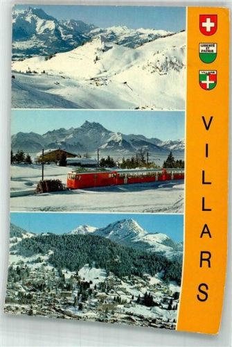 1884 Villars-sur-Ollon 1981 Winter Bergbahn Villars Chesieres
