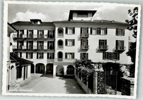 6600 Locarno Foto AK Schloss- Hotel