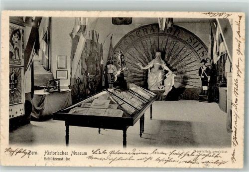 3000 Bern Berne 1904 Foto AK Ausstellung Historisches Museum Schützenstube