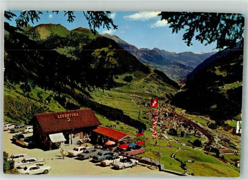 6780 Airolo Foto AK Auto Gasthaus Leventina Gotthardstrasse