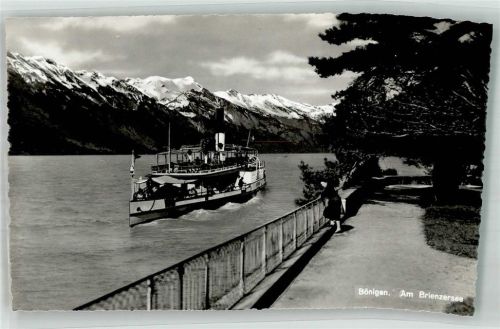 3806 Bönigen b. Interlaken Foto AK Am Brienzer See Dampfer