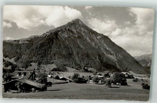 3703 Aeschi b. Spiez 1956 Foto AK Niesen