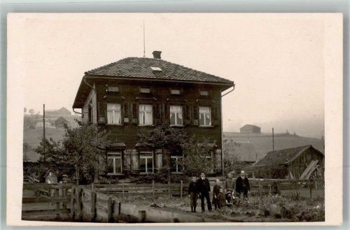 4104 Oberwil BL Foto AK Ort handschriftlich Pfarrhaus Bourwil