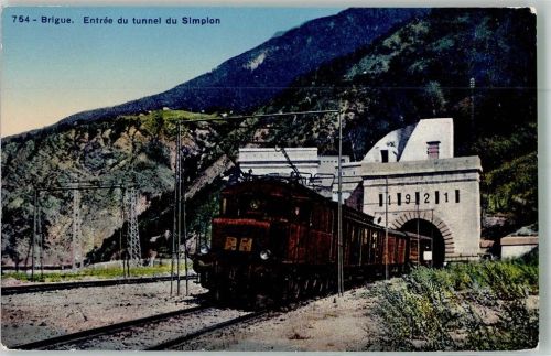 3900 Brig Foto AK Eisenbahn Tunnel du Simplon