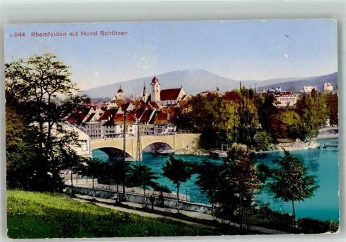 4310 Rheinfelden 1915 Foto AK Hotel Schützen