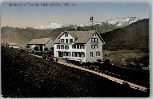 9658 Wildhaus 1919 Foto AK Gasthaus Pension Schönenboden