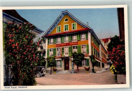 6285 Hitzkirch Foto AK Auto Gasthaus zum Engel