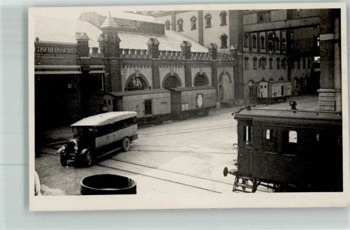 4310 Rheinfelden Foto AK Brauerei Feldschlösschen Omnibus Eisenbahn