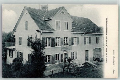 8477 Oberstammheim Foto AK Gasthaus Frohsinn