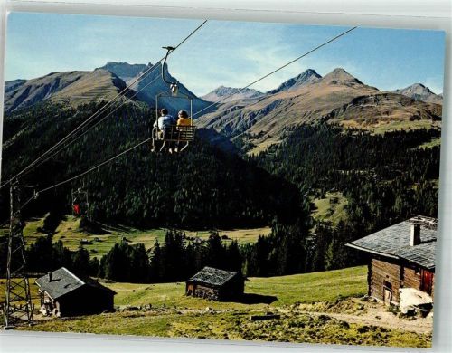 7277 Davos Glaris 1975 Foto AK Seilbahn Rinerhorn