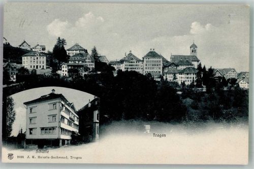 9043 Trogen 1908 Foto AK Hotel Schäfle