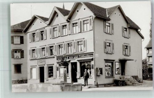 9230 Flawil 1939 Foto AK Handlung Kolonialwaren Bahnpost