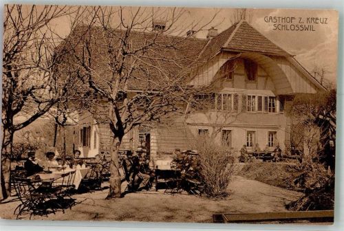3082 Schlosswil Ried b. Worb Foto AK Gasthaus zum Kreuz