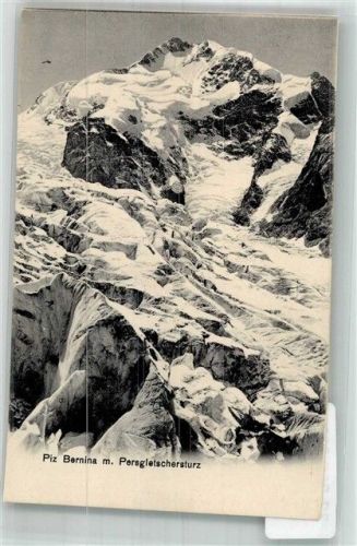 Bernina Foto AK Piz Bernina Persgletschersturz