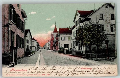 8590 Romanshorn 1905 Foto AK Alleestrasse