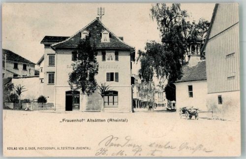 9450 Altstätten SG 1905 Foto AK Gasthaus Frauenhof