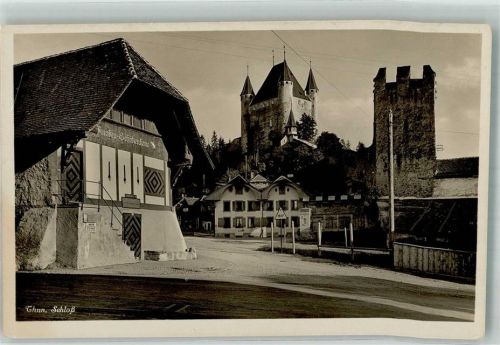 3600 Thun Foto AK Knaben- Schützenhaus Schloss