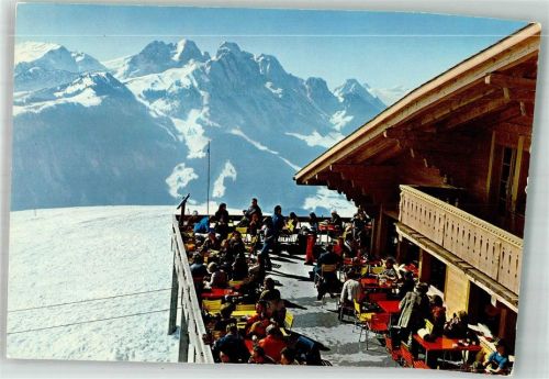 3778 Schönried 1977 Winter Gasthaus Berghaus Rellerligrat