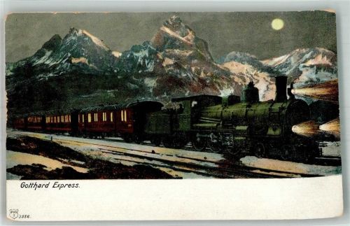 1900 Mondschein Gotthard Express Künzli 3556