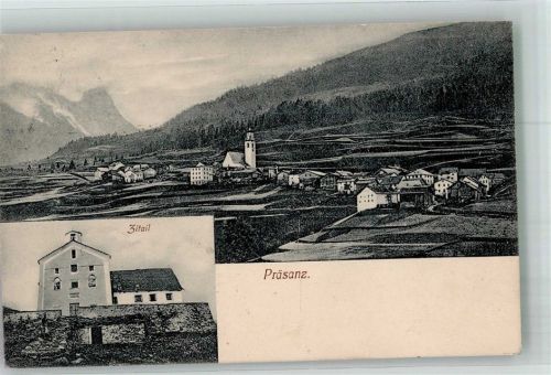 7462 Salouf 1919 Foto AK Zitail Kirche Präsanz
