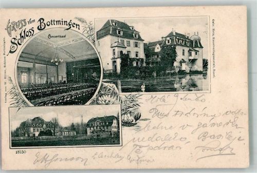 4103 Bottmingen 1904 Foto AK Schloss Bottmingen