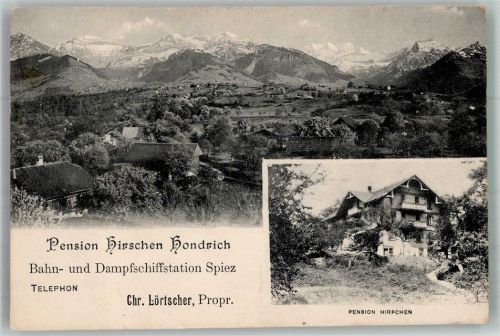 3703 Aeschi b. Spiez FOTO KEINE AK Pension Hirschen