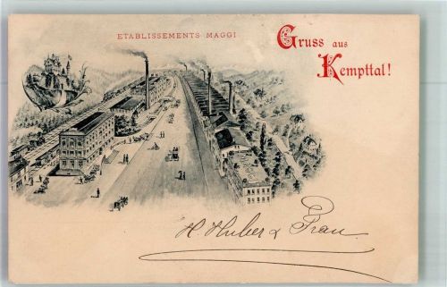8307 Oberkempttal Effretikon 1898 Lithographie Fabrik Maggi