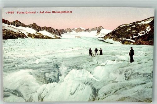 Grimsel Foto AK Rhonegletscher
