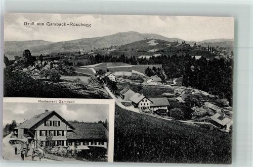 3153 Gambach Foto AK Gasthaus Gambach
