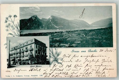 3703 Aeschi b. Spiez 1902 Foto AK Hotel Bären
