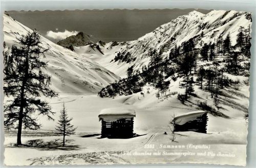 7563 Samnaun Dorf 1952 Winter Engadin