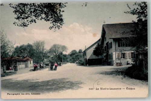 1052 Le Mont-sur-Lausanne 1909 Foto AK Coppoz