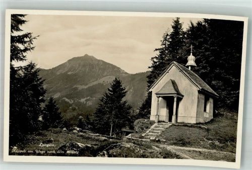 6078 Lungern Foto AK Kirche Käppli am Weg nach dem Brünig