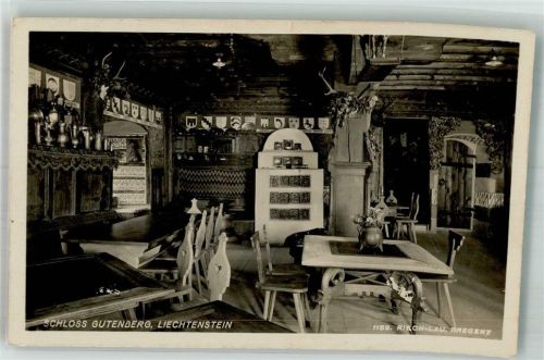 9496 Balzers Mäls 1928 Foto AK Schloss Gutenberg Foto Risch-Lau