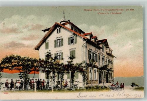 9410 Heiden 1905 Foto AK Grub Hotel Fünfländerblick