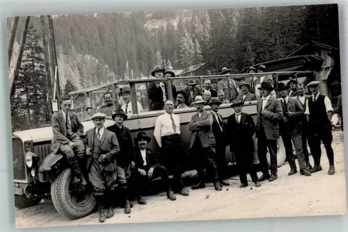 Grimsel 1928 Winter Omnibus Caprio Oldtimer Ort handschriftlich