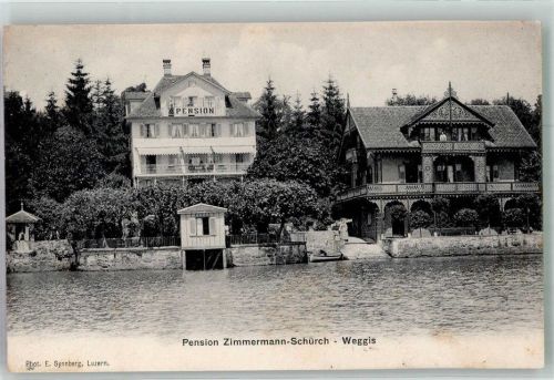6353 Weggis 1911 Foto AK Pension