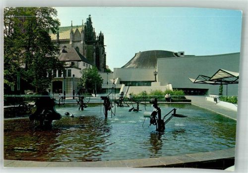 4000 Basel Bâle Foto AK Tinguely-Brunnen Stadttheater