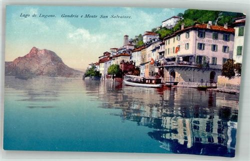 6978 Gandria Foto AK Hotel des Touristes Pension Seehof
