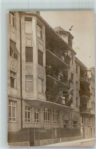 8000 Zürich Foto AK Enge Wohnhaus Ort handschriftlich