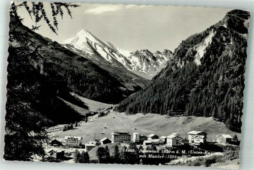 7563 Samnaun Dorf 1964 Foto AK