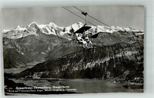 3803 Beatenberg Foto AK Sesselbahn Beatenberg-Niederhorn