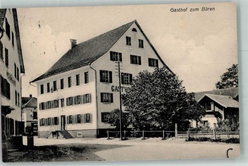 8344 Bäretswil 1909 Foto AK Gasthaus zum Bären Ort lt. Stempel