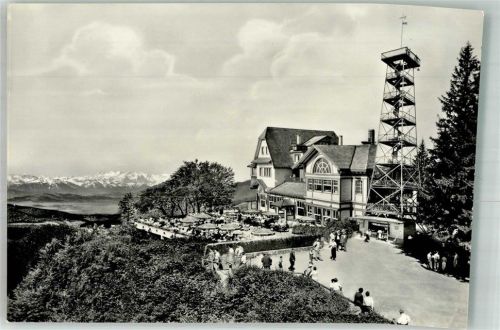 8143 Uetliberg Foto AK Hotel Gasthaus Uto Kulm