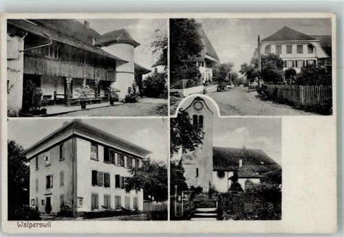 3272 Walperswil 1929 Foto AK Feldpost 2.Division Auto Kirche