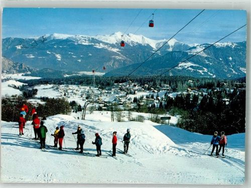 Flims 1974 Winter Seilbahn Gorndelbahn Startgels Flims-Waldhaus